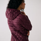 Lolë The Base Insulated Jacket in burgundy