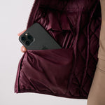 Lolë The Base Insulated Jacket in burgundy