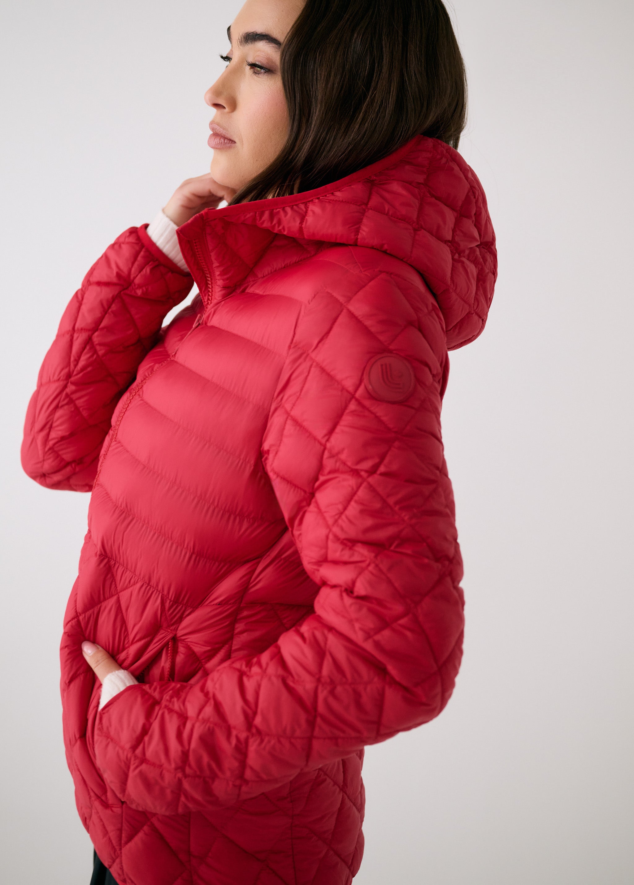 Lolë The Base Insulated Jacket in Crimson red