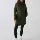 Lolë Claudia Down Jacket in Moss olive green