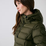 Lolë Claudia Down Jacket in Moss olive green