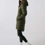 Lolë Claudia Down Jacket in Moss olive green