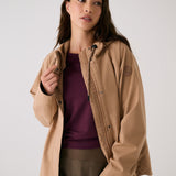 Lolë Lachine Rain Jacket in Dune khaki brown
