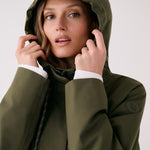 Lolë Lachine Rain Jacket in Moss olive green