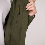 Lolë Lachine Rain Jacket in Moss olive green