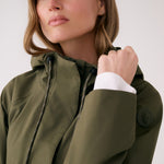 Lolë Lachine Rain Jacket in Moss olive green
