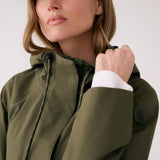 Lolë Lachine Rain Jacket in Moss olive green