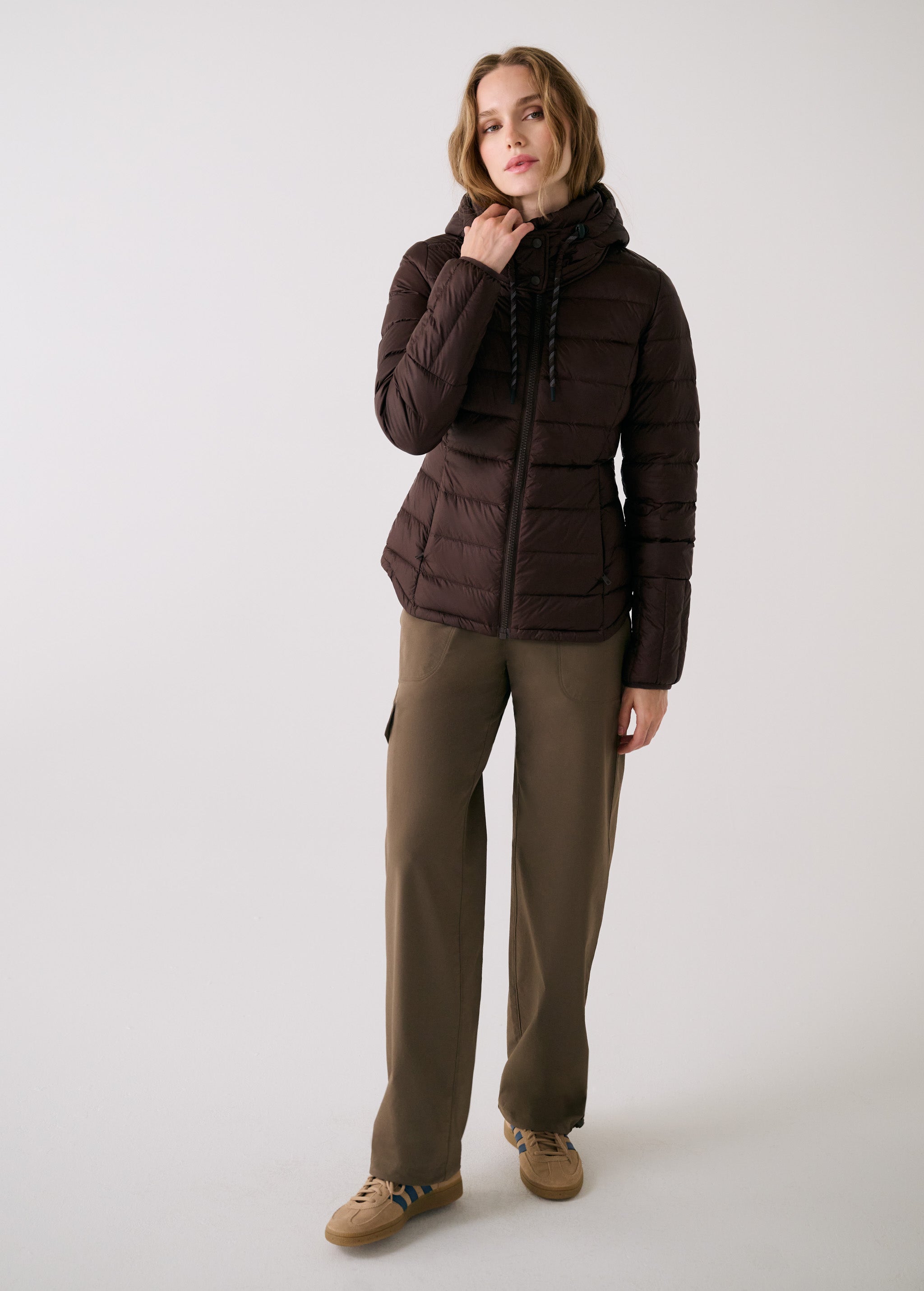 Lolë Emeline Down Jacket in Java dark brown