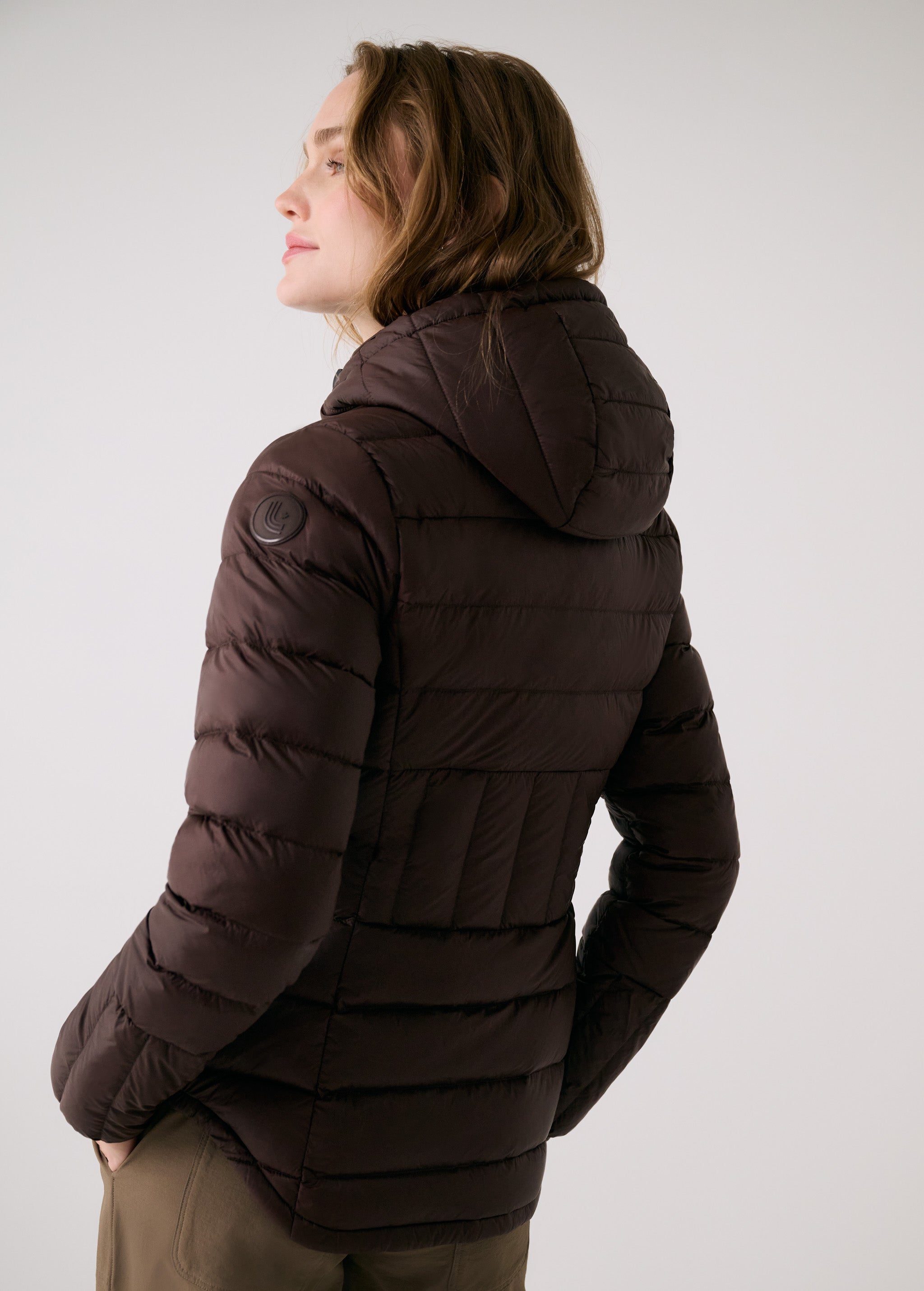 Lolë Emeline Down Jacket in Java dark brown