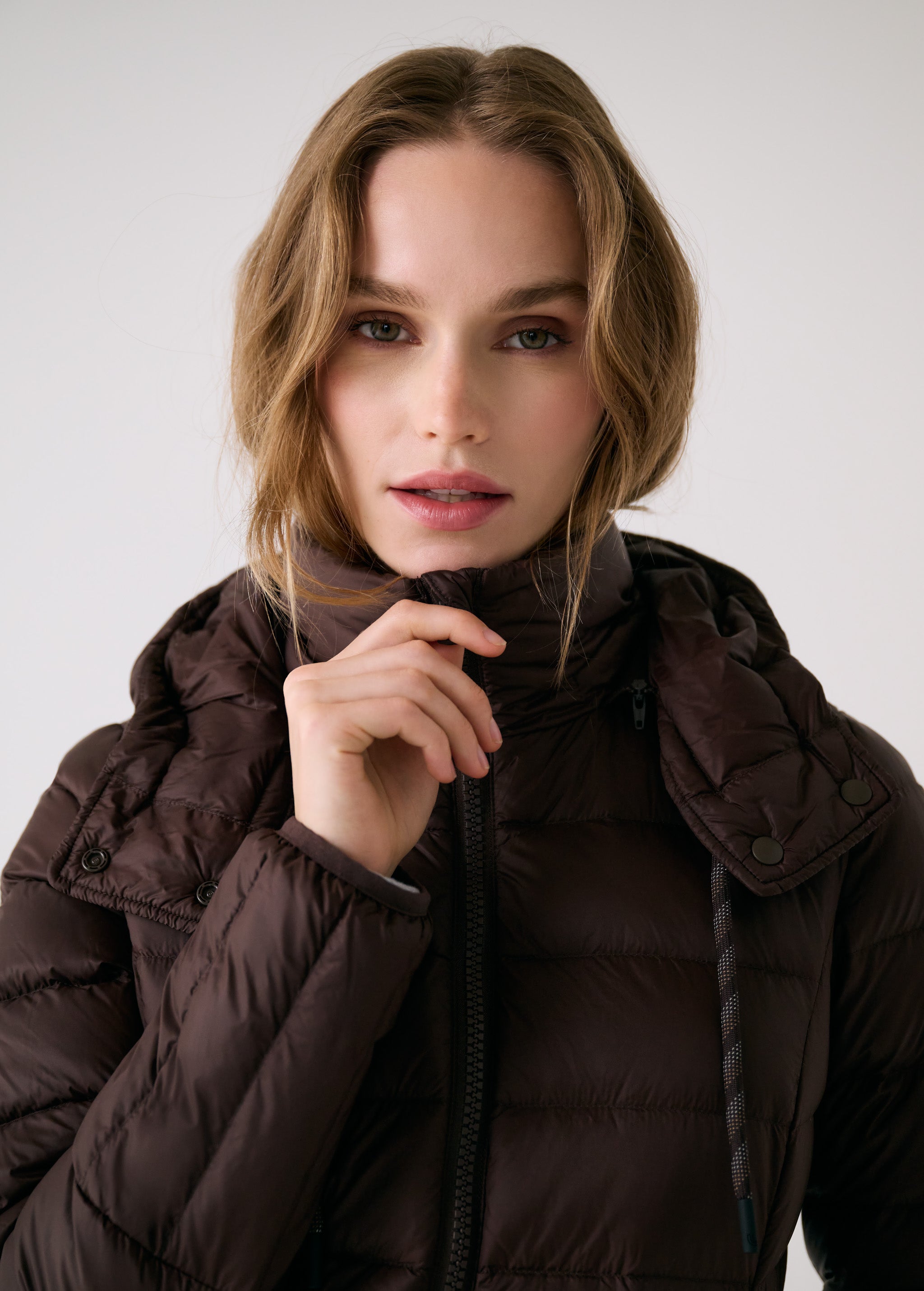Lolë Emeline Down Jacket in Java dark brown