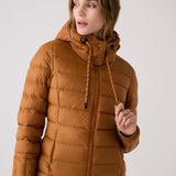 Lolë Emeline Down Jacket in Ginger camel brown