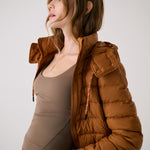 Lolë Emeline Down Jacket in Ginger camel brown