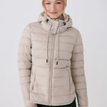 Lolë Emeline Down Jacket in Abalone pale greige