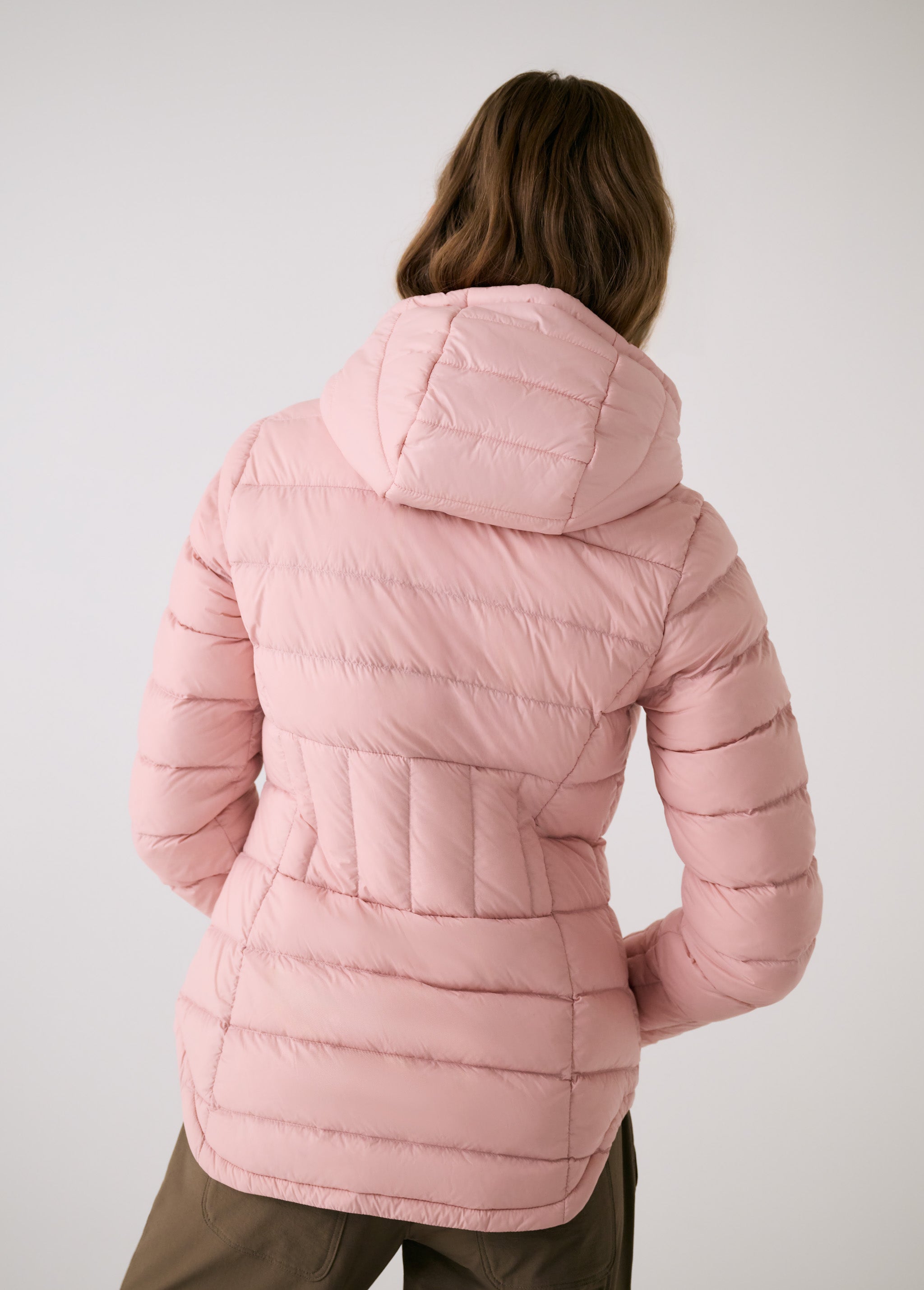 Lolë Emeline Down Jacket in Ballerina blush pink