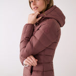Lolë Emeline Down Jacket in Mauveberry dusty rose