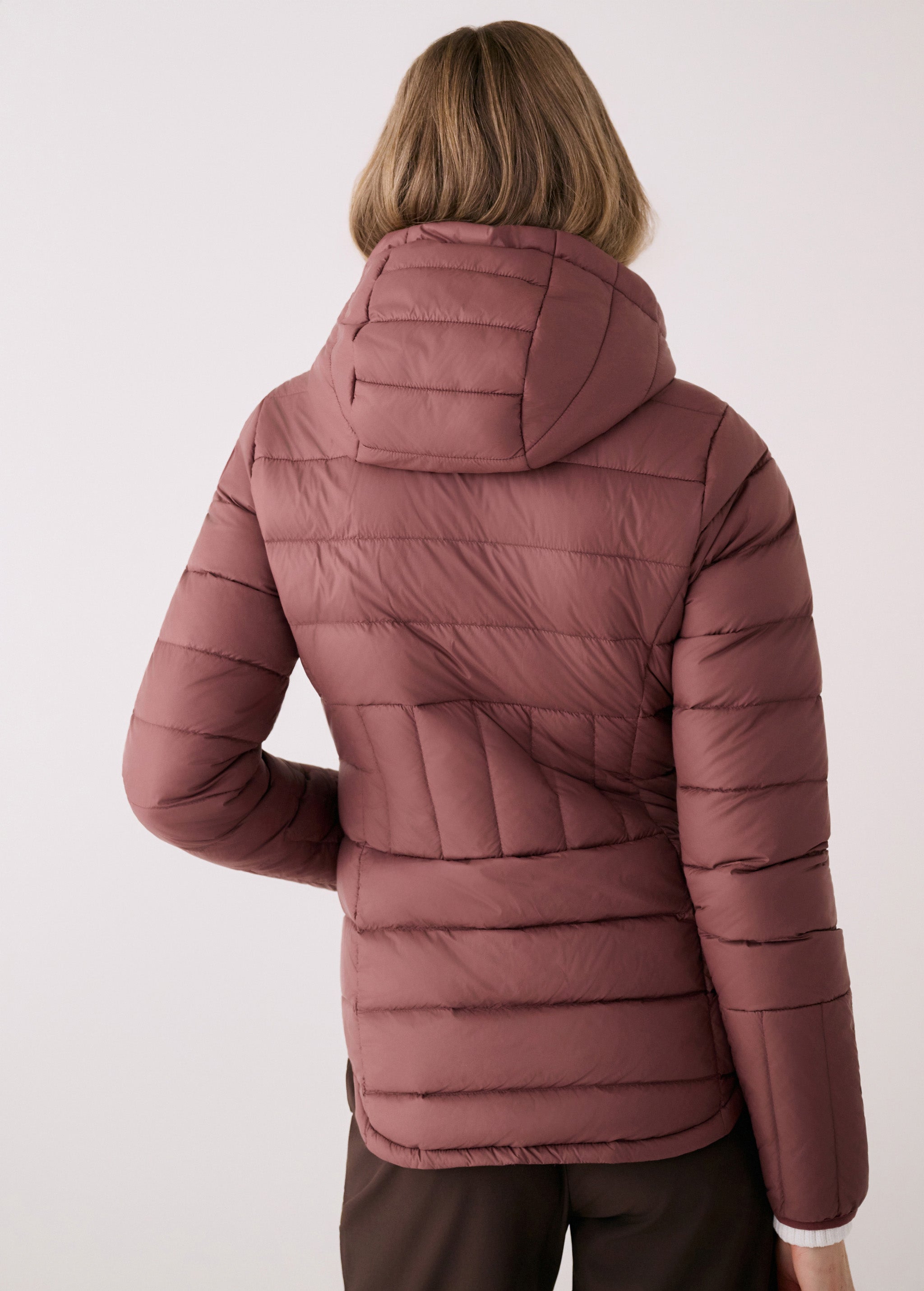Lolë Emeline Down Jacket in Mauveberry dusty rose