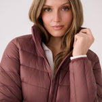 Lolë Emeline Down Jacket in Mauveberry dusty rose