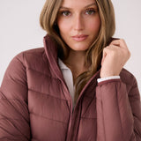 Lolë Emeline Down Jacket in Mauveberry dusty rose