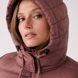 Lolë Emeline Down Jacket in Mauveberry dusty rose