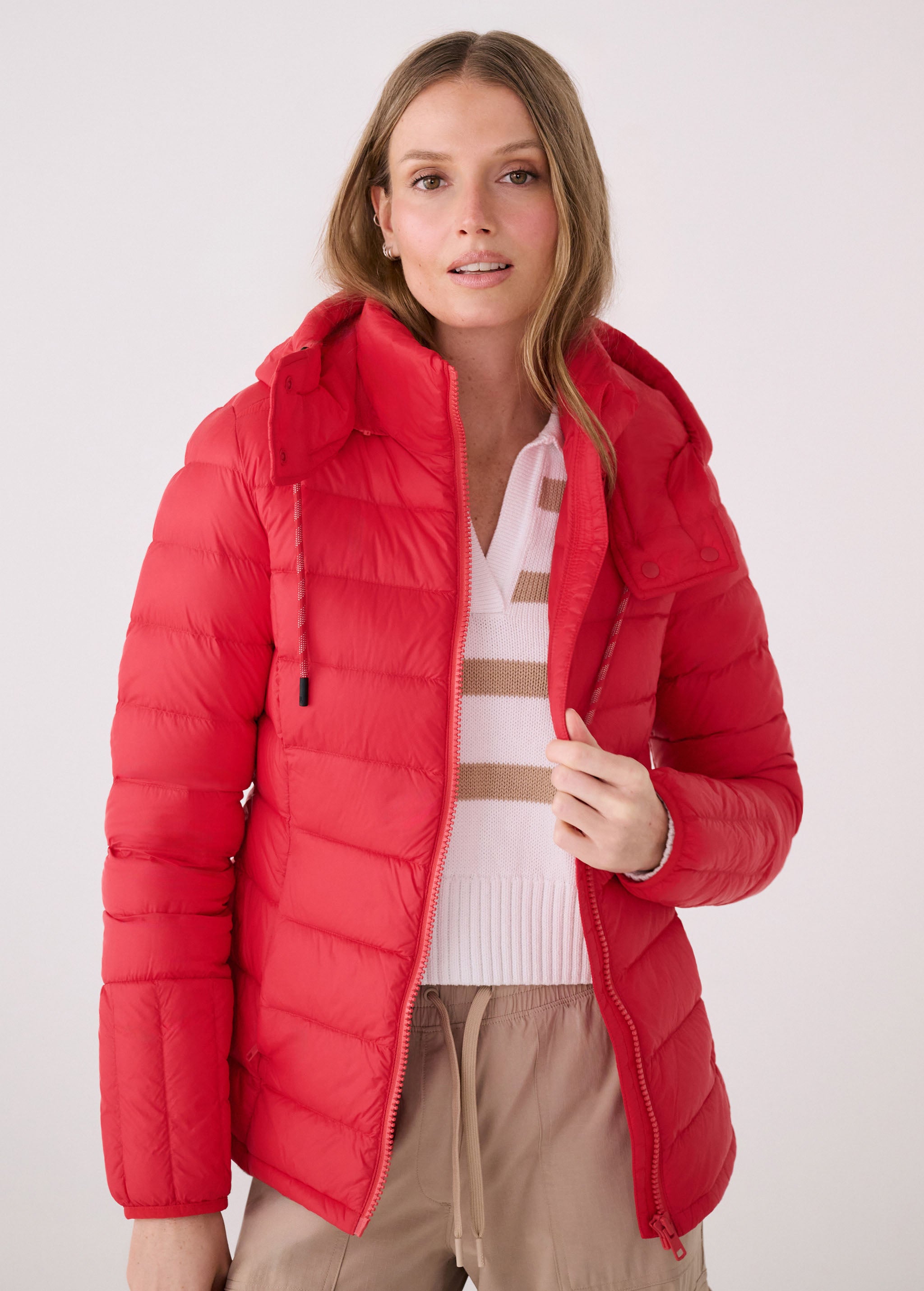 Lolë Emeline Down Jacket in Poppy red