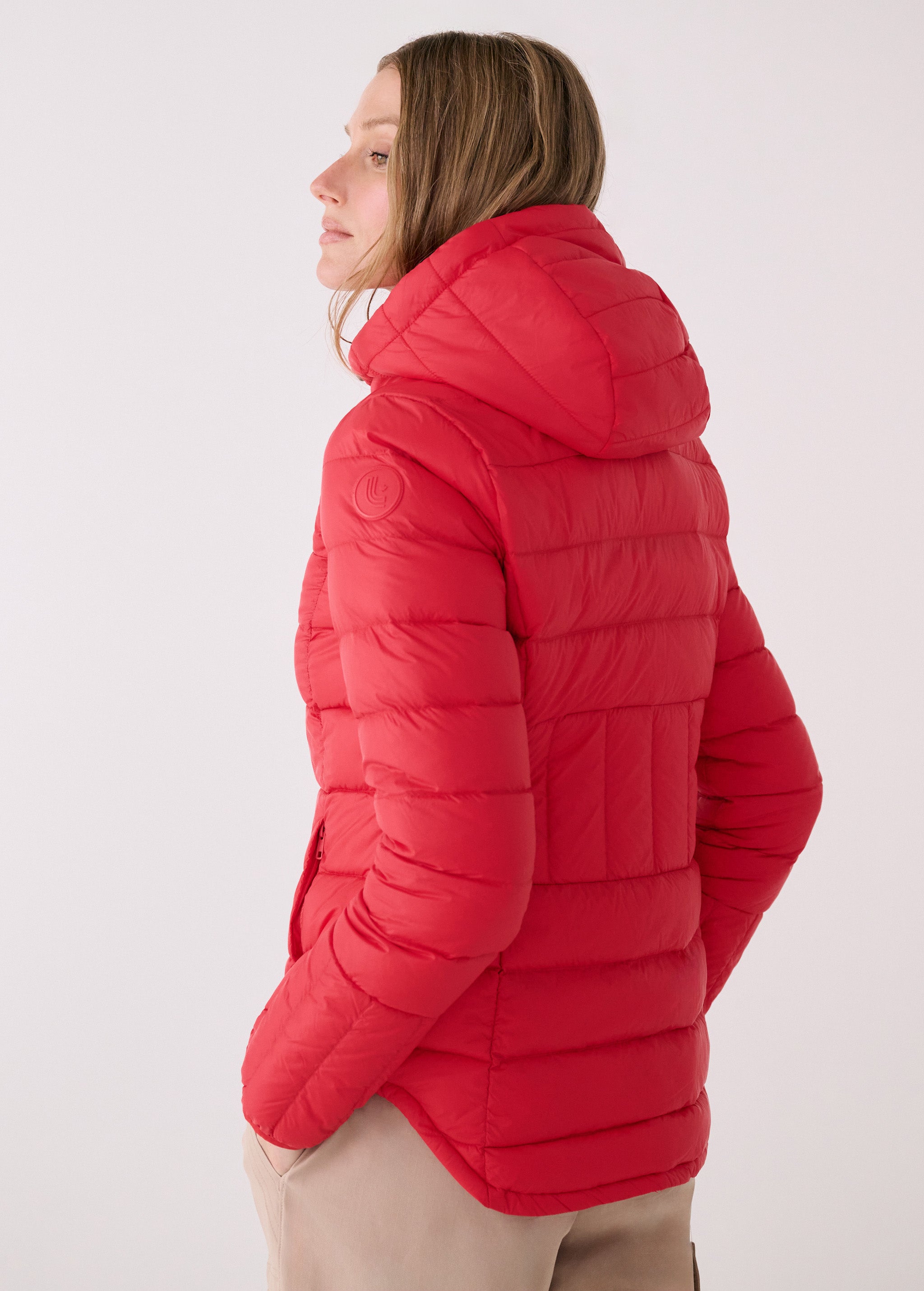 Lolë Emeline Down Jacket in Poppy red