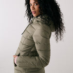 Lolë Emeline Down Jacket in Hazel sage green