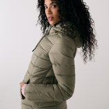 Lolë Emeline Down Jacket in Hazel sage green