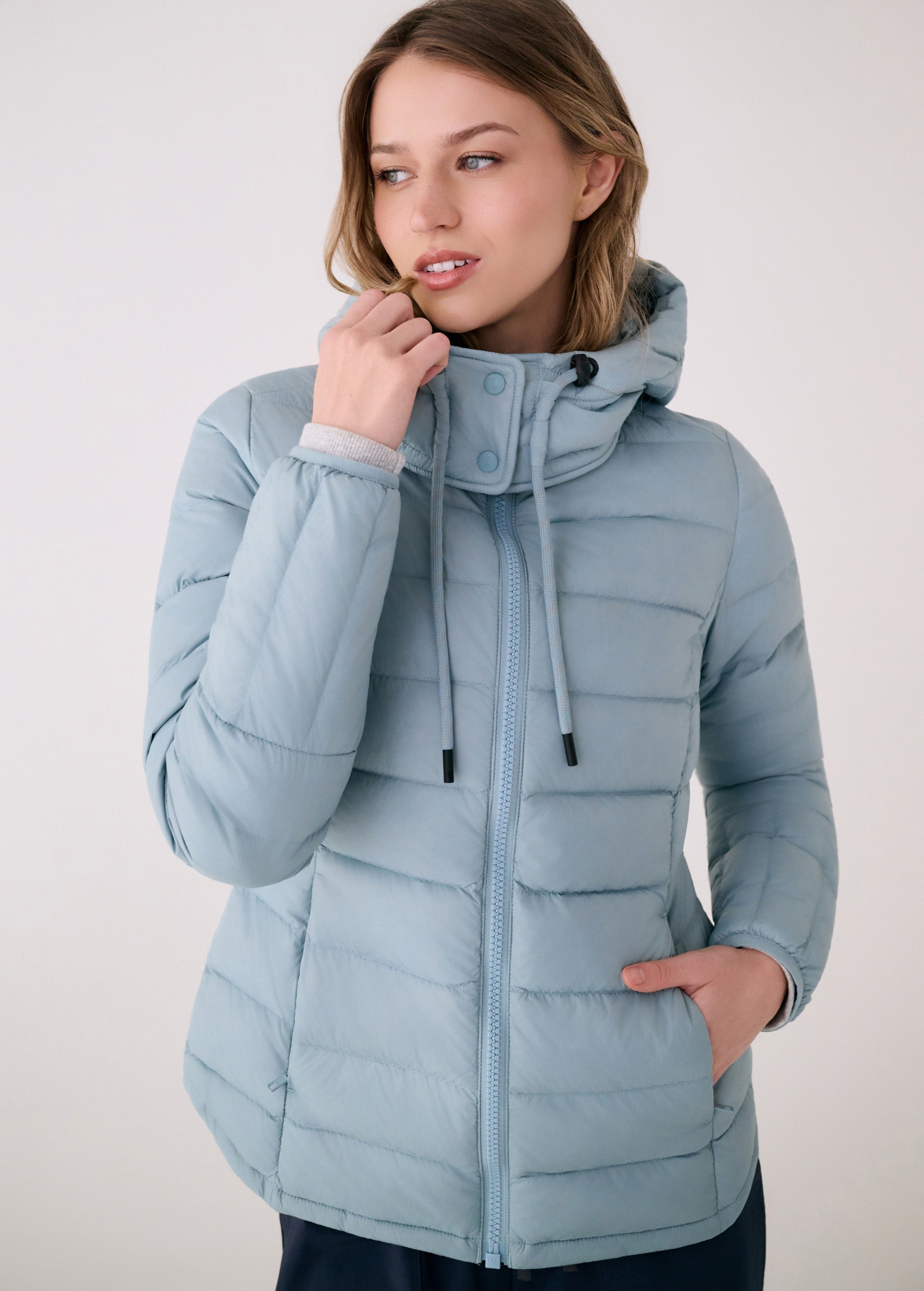 Lolë Emeline Down Jacket in Aquarius light blue
