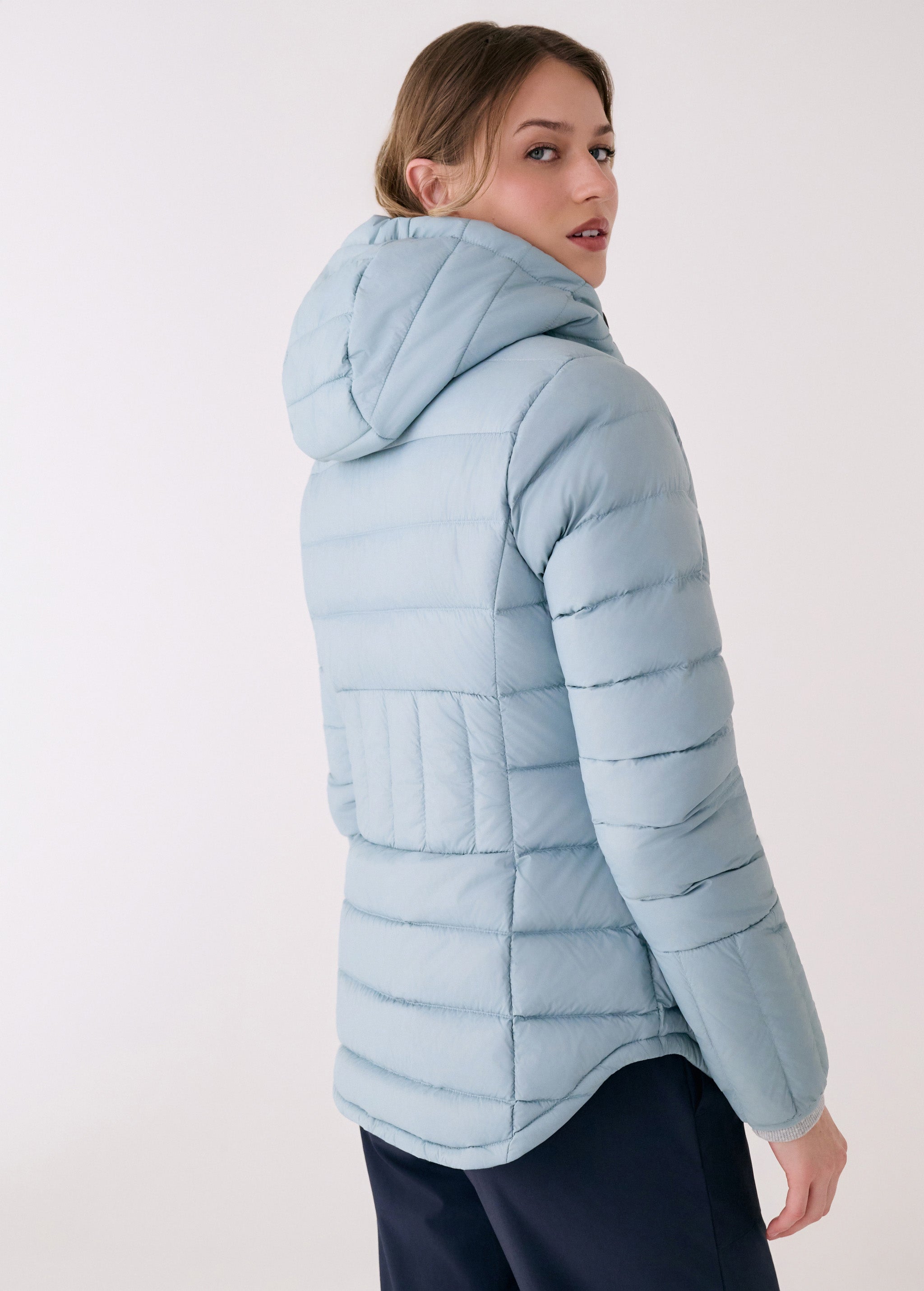 Lolë Emeline Down Jacket in Aquarius light blue