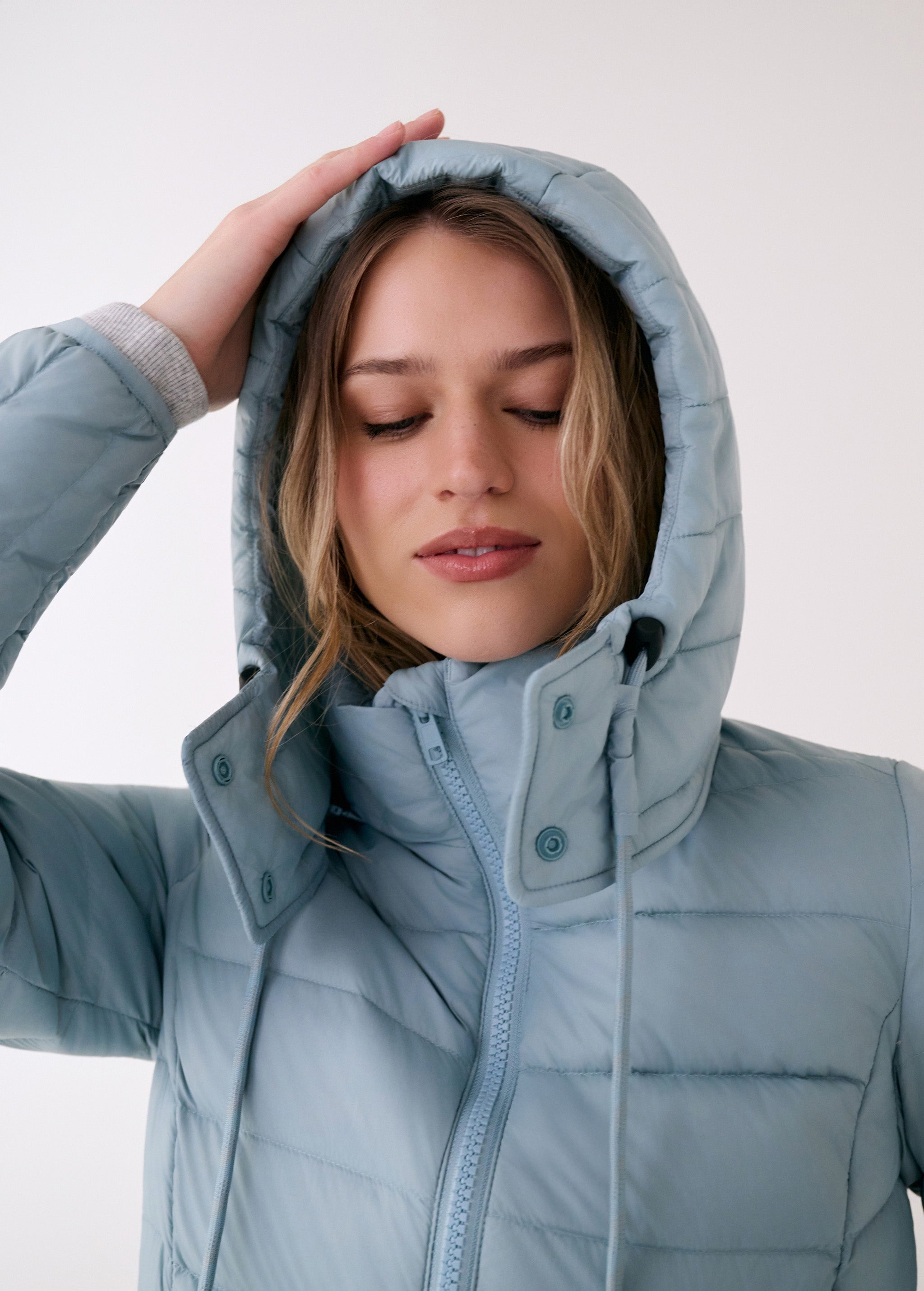 Lolë Emeline Down Jacket in Aquarius light blue