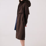 Lolë Alizé Trench Coat in Java dark brown — fit note: Cut with a relaxed fit for comfortable layering