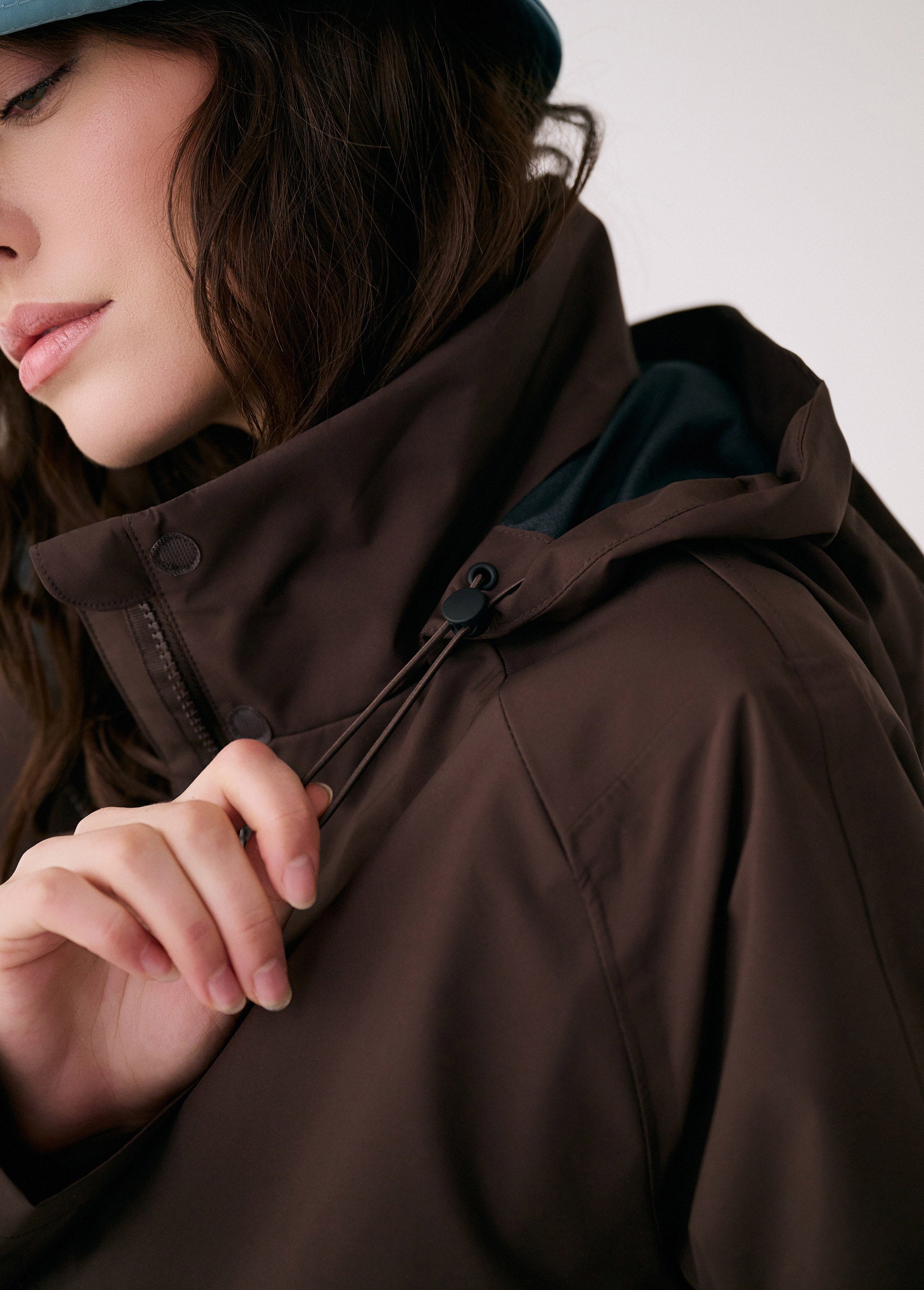 Lolë Alizé Trench Coat in Java dark brown — fit note: Cut with a relaxed fit for comfortable layering