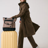 Lolë Alizé Trench Coat in Mocha olive brown — fit note: Cut with a relaxed fit for comfortable layering