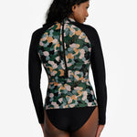 Lolë Seychelles Rashguard in blue — this fitted long-sleeve top gives you lightweight sun protection