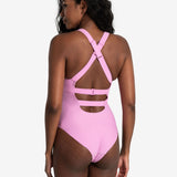 Lolë Playa One-Piece Swimsuit in Crocus pink