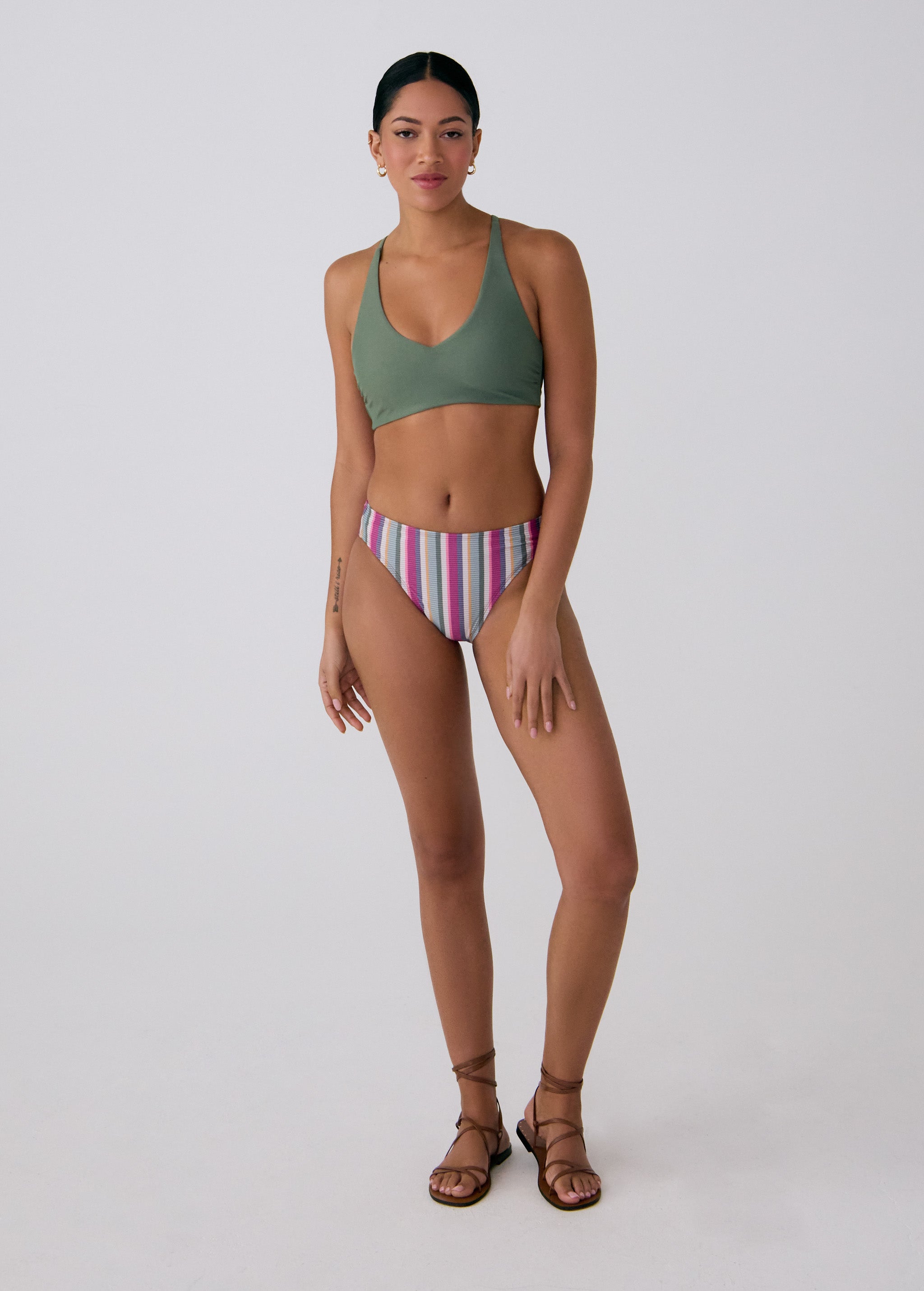 Lolë Ocean Bottom in pastel stripe