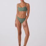 Lolë Ocean Bottom in Army olive green