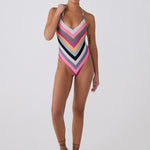Lolë Eclipse One Piece in multicolour chevron