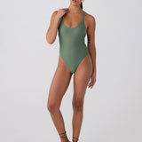 Lolë Eclipse One Piece in Army olive green