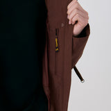 Lolë Piper Oversized Rain Jacket in Sienna brown — for a more streamlined fit, consider sizing down