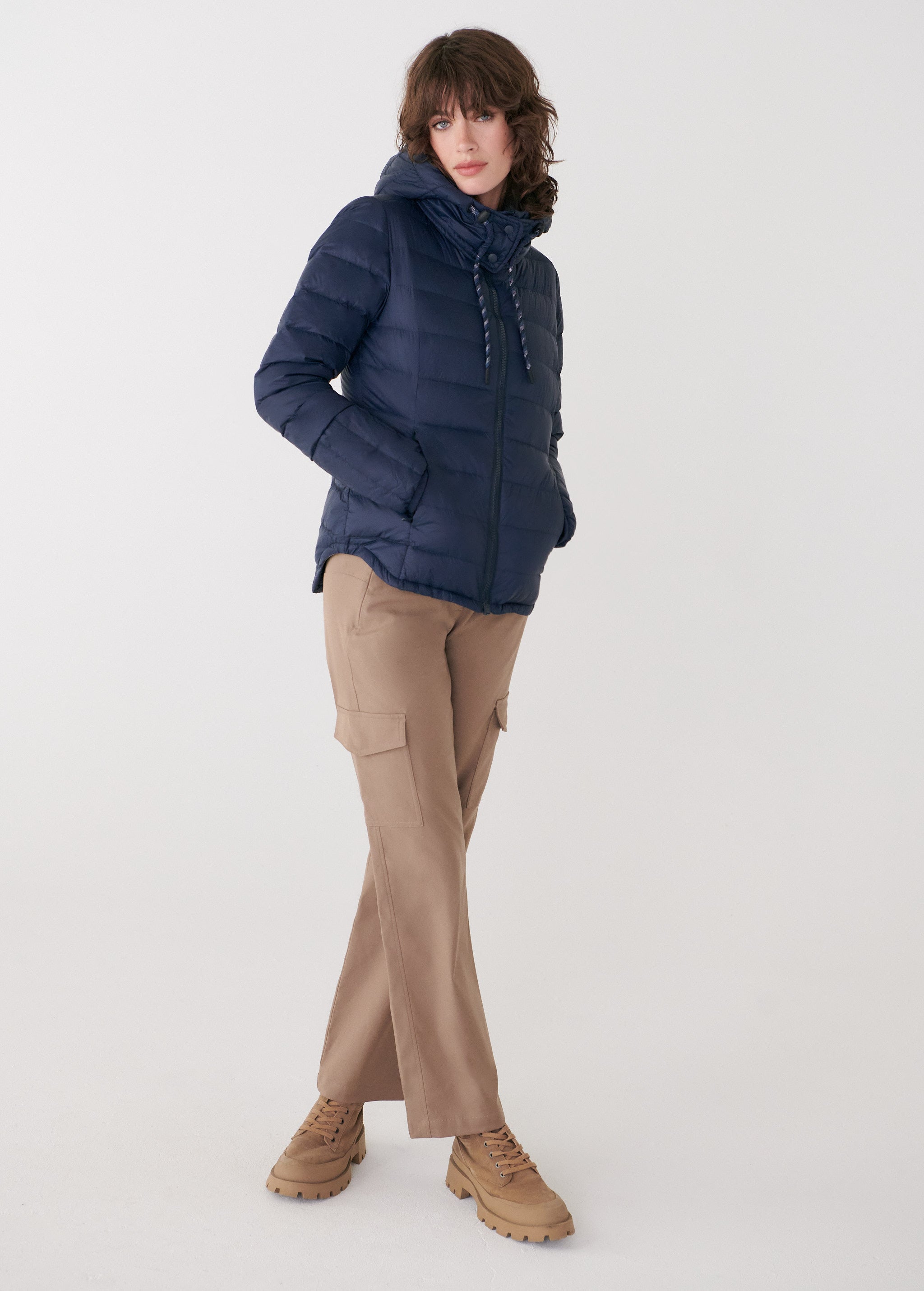 Lolë Emeline Down Jacket in Outerspace navy