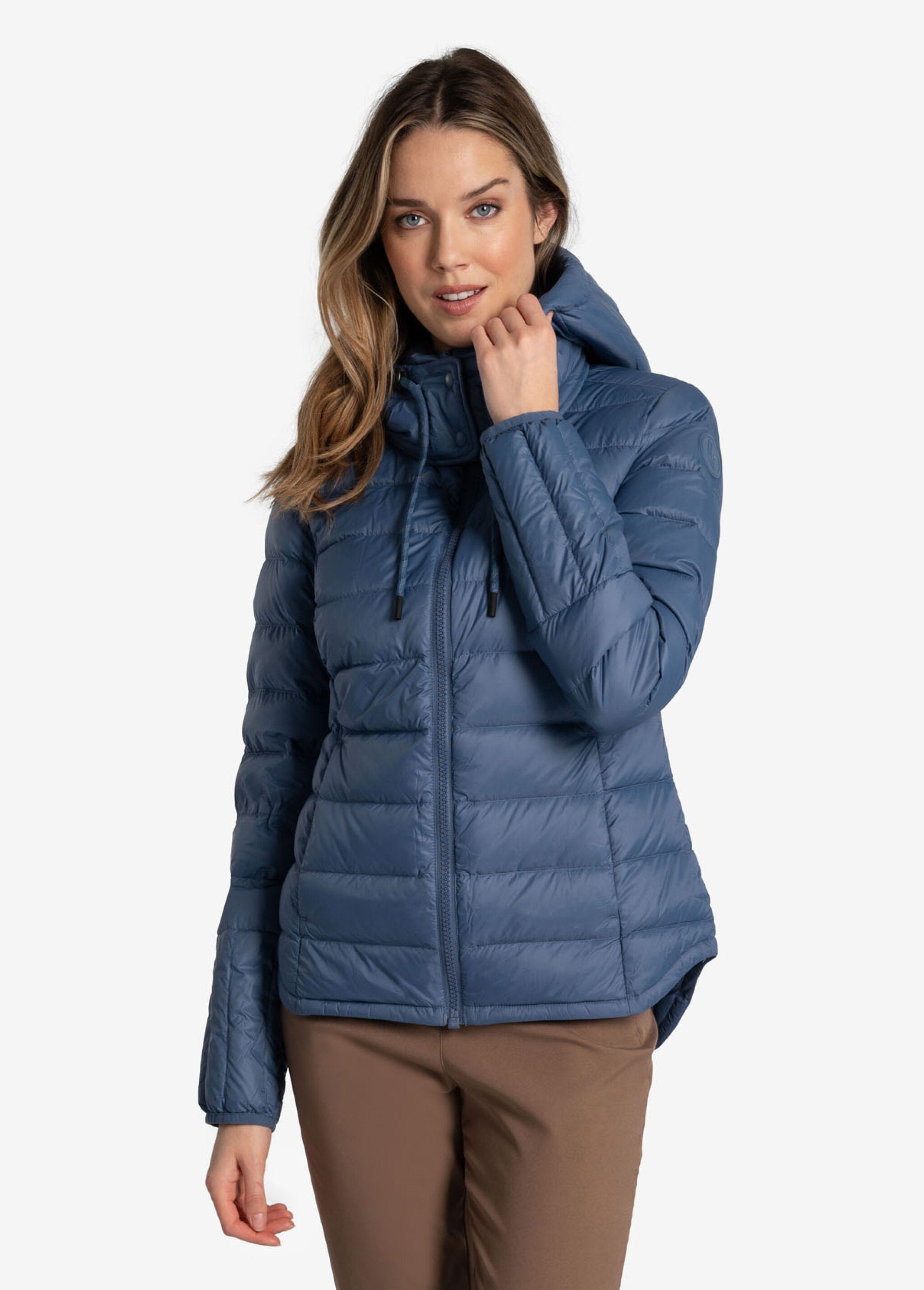 Lolë Emeline Down Jacket in Ironstone slate blue