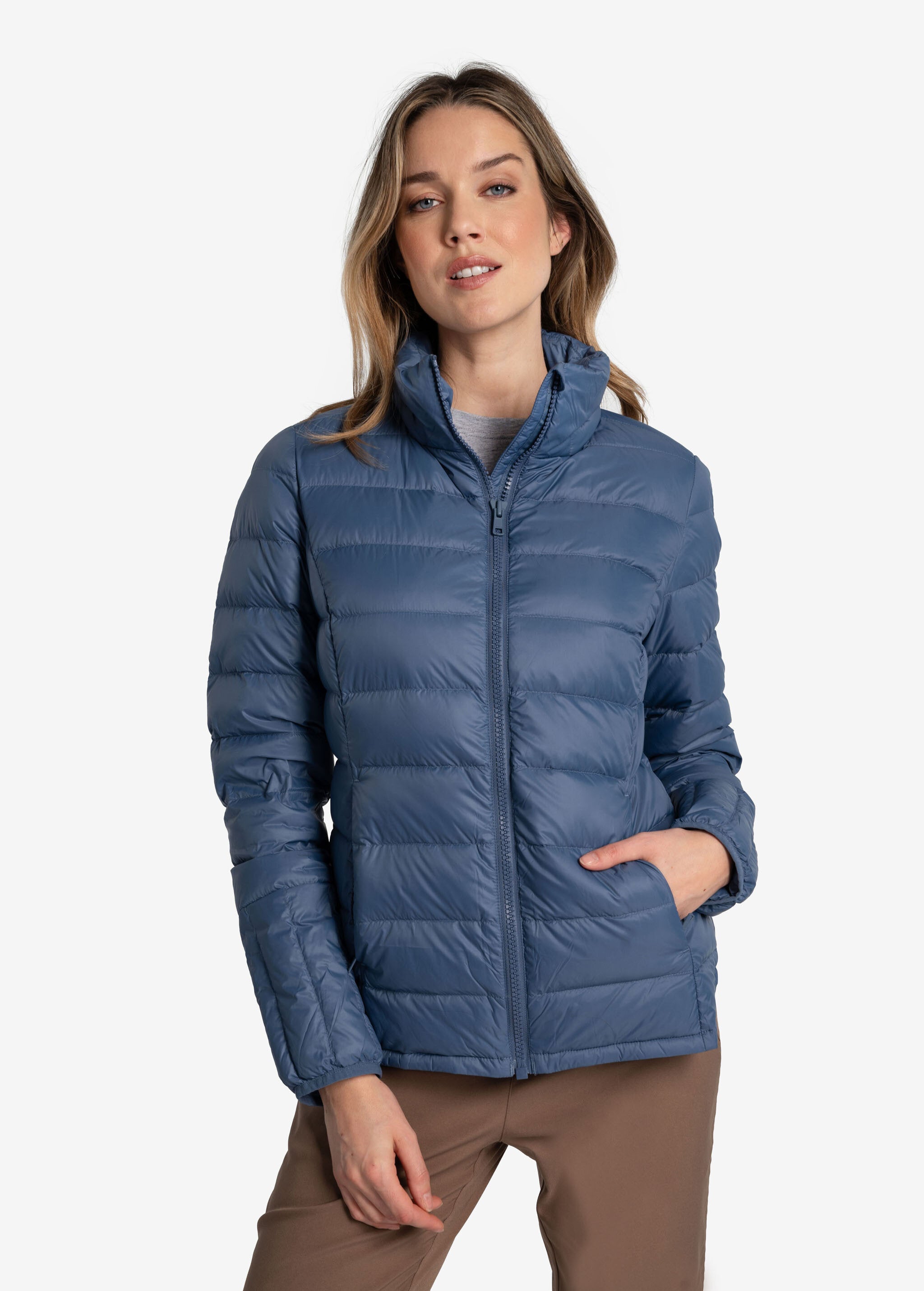 Lolë Emeline Down Jacket in Ironstone slate blue