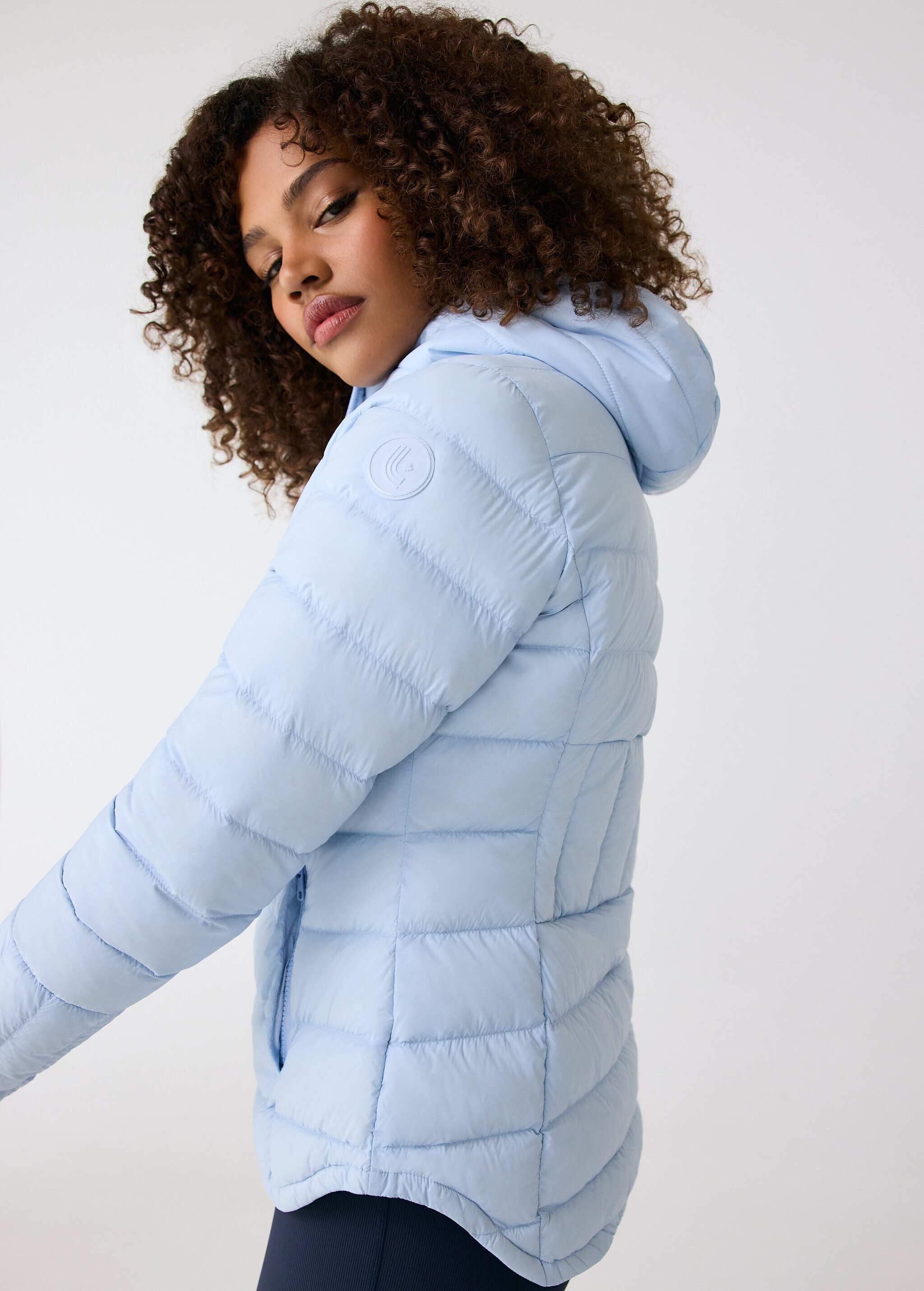 Lolë Emeline Down Jacket in Glacier light blue