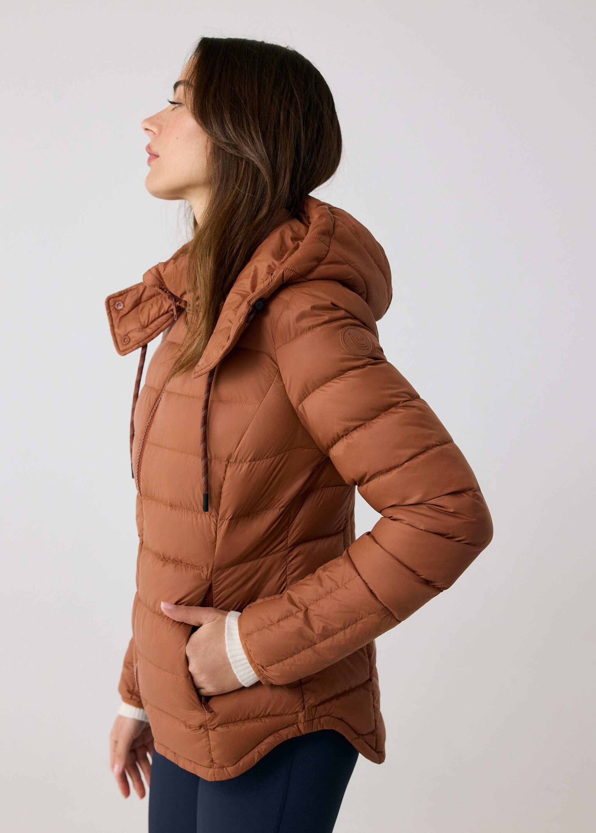 Lolë Emeline Down Jacket in rust
