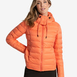 Lolë Emeline Down Jacket in Lychee coral orange