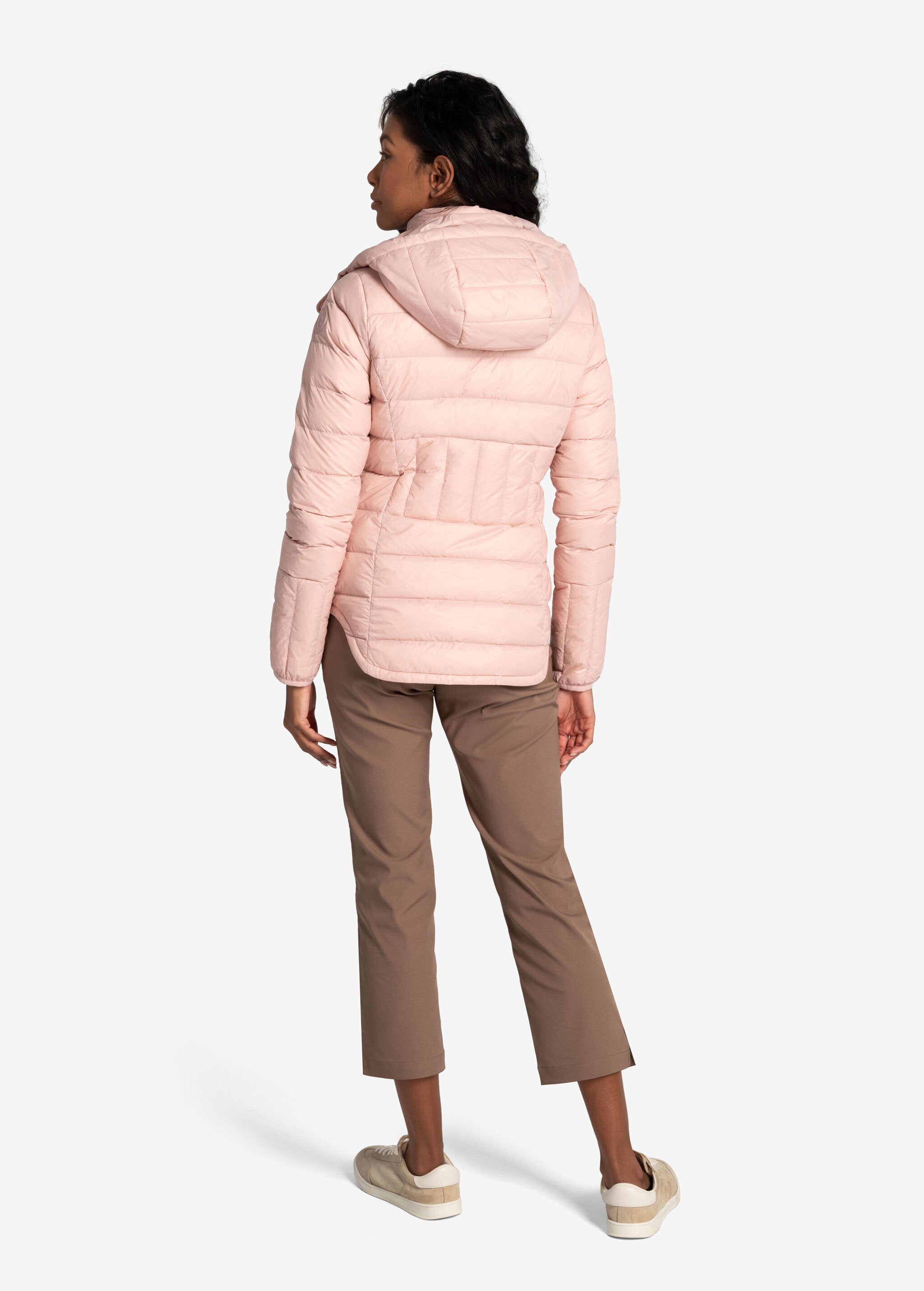 Lolë Emeline Down Jacket in Ballerina blush pink