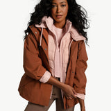 Lolë Emeline Down Jacket in Ballerina blush pink