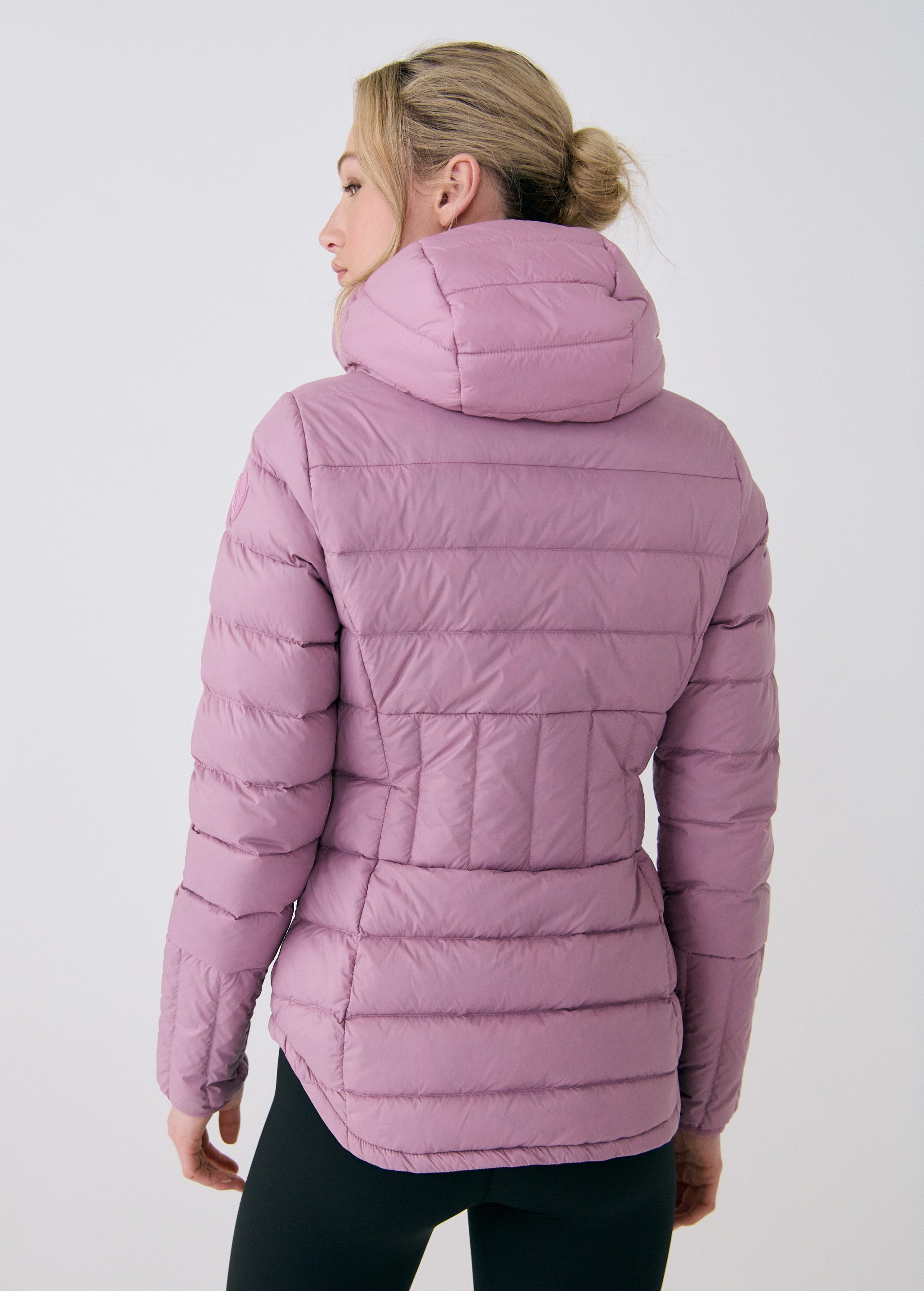 Lolë Emeline Down Jacket in Rosewood dusty pink