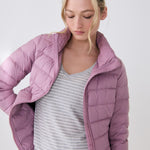 Lolë Emeline Down Jacket in Rosewood dusty pink